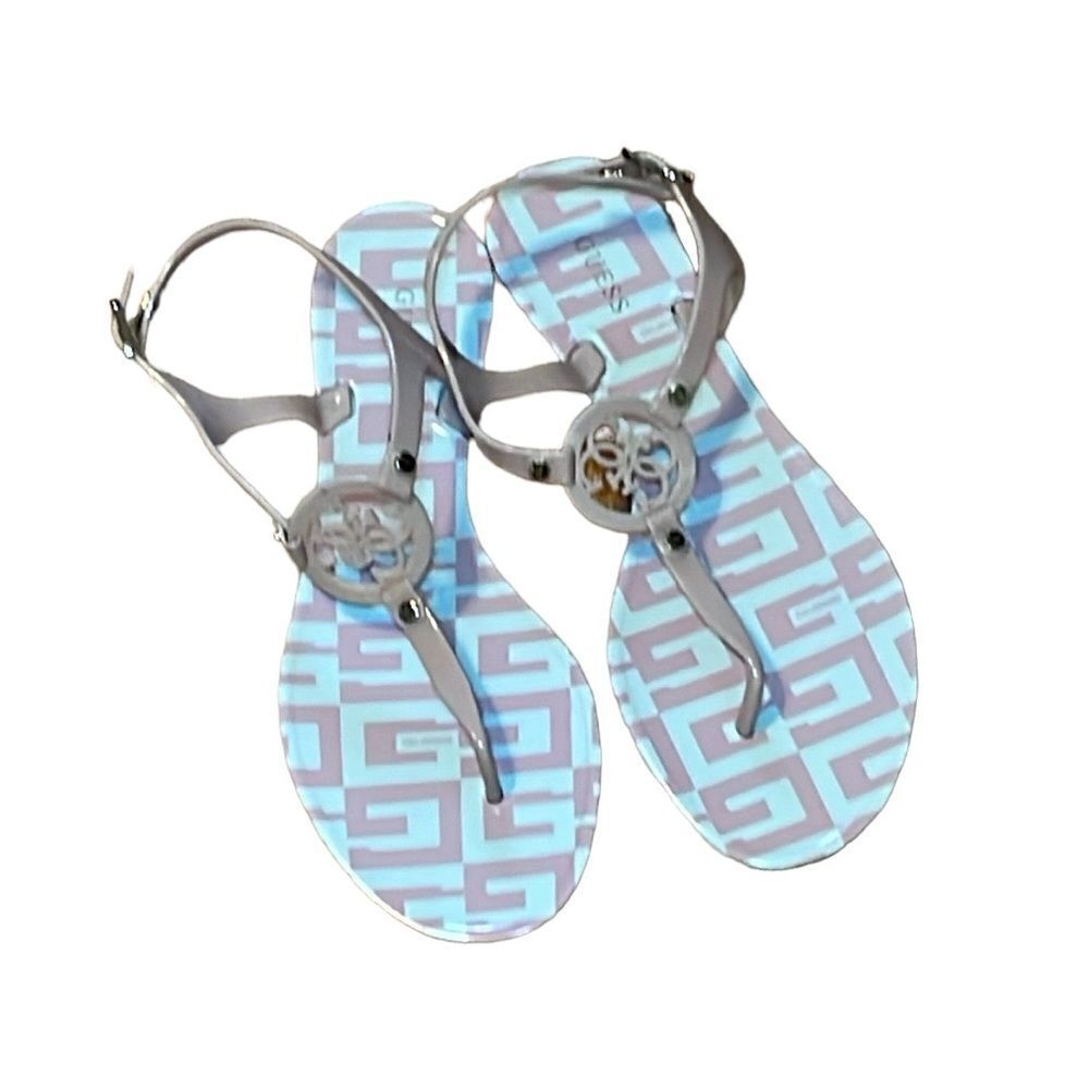 NWOT Guess Janica Jelly Sandals, PIink, 8